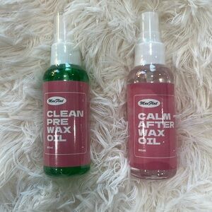 Sold as a set! Clean Pre Wax Pul and Calm After Wax Oil by Max Flat
